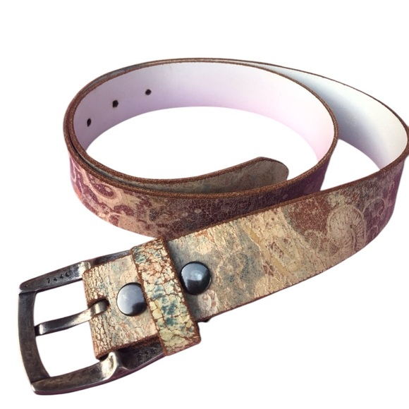 Vintage Keldon ln Distressed leather belt 36” BOHO Distressed - Picture 1 of 8